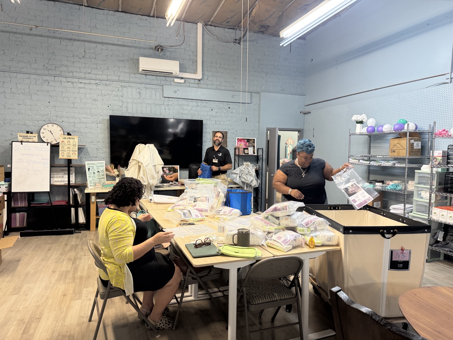 Chantel participating in community resource work
